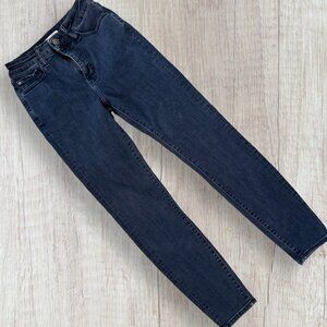 WARP + WEFT Milan MXP High Rise Skinny Stretch Brush Denim Jeans Women's 2 / 26